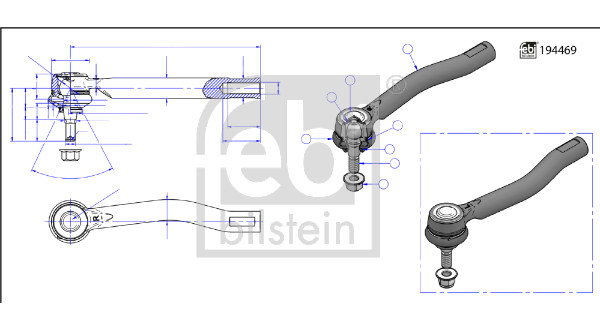 Febi 194763 Tie / Track Rod End