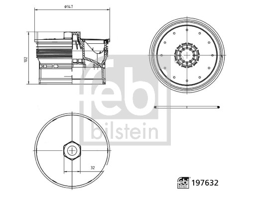 Febi 197632 Oil Filter Cap