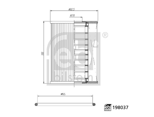 Febi 198037 Oil Filter