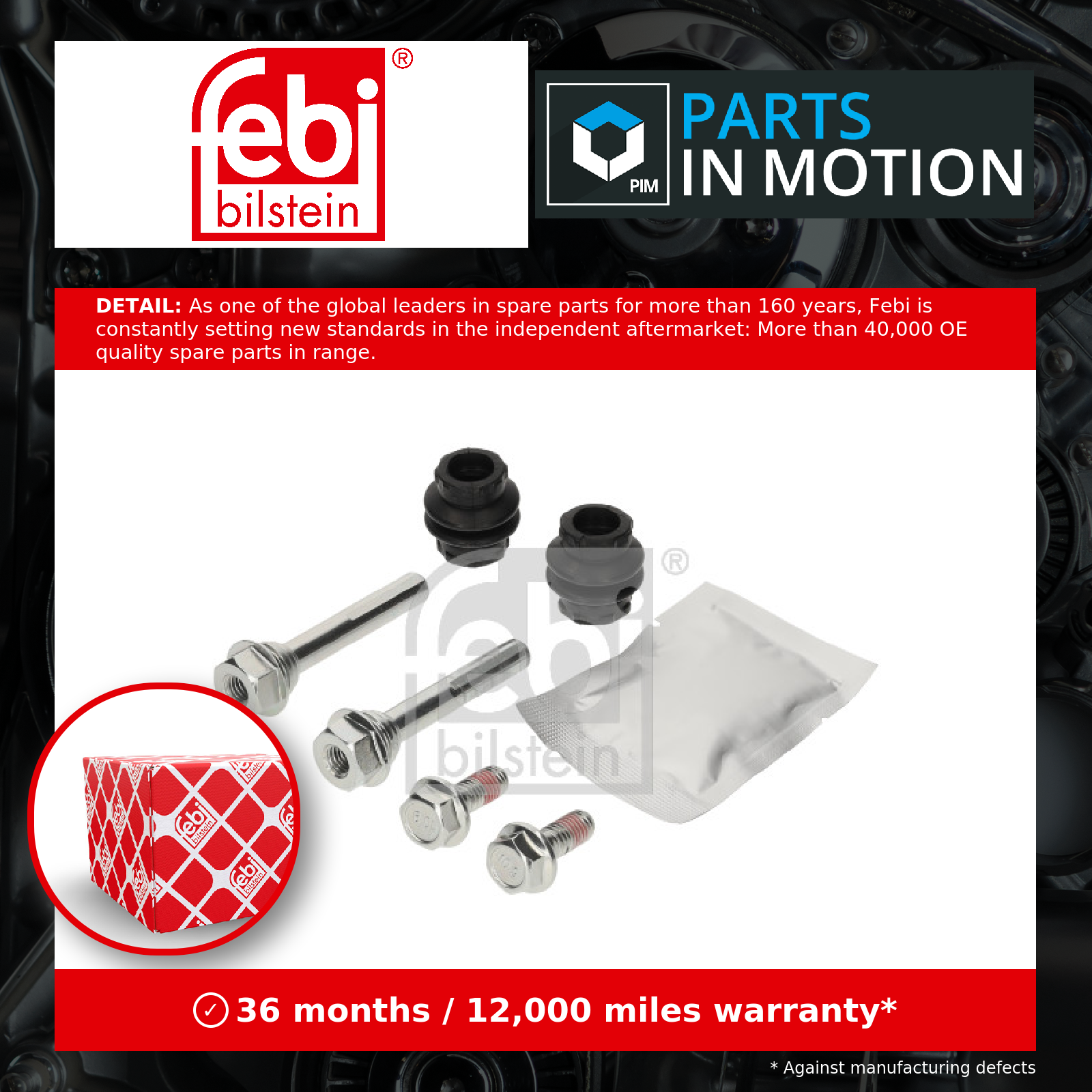Febi Guide Sleeve Kit, brake caliper 1000445 [PM2694409]