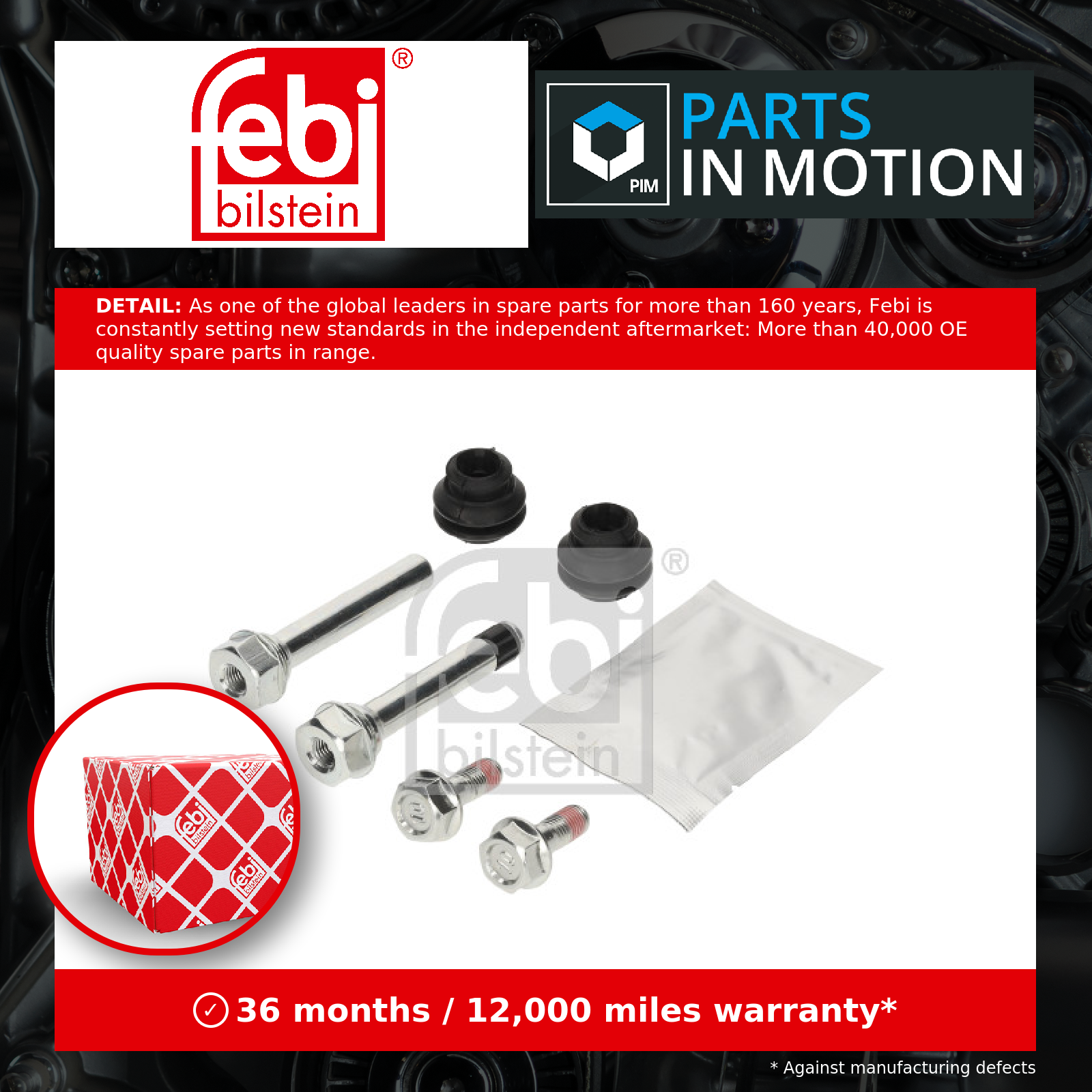 Febi Guide Sleeve Kit, brake caliper Front 1001034 [PM2694678]