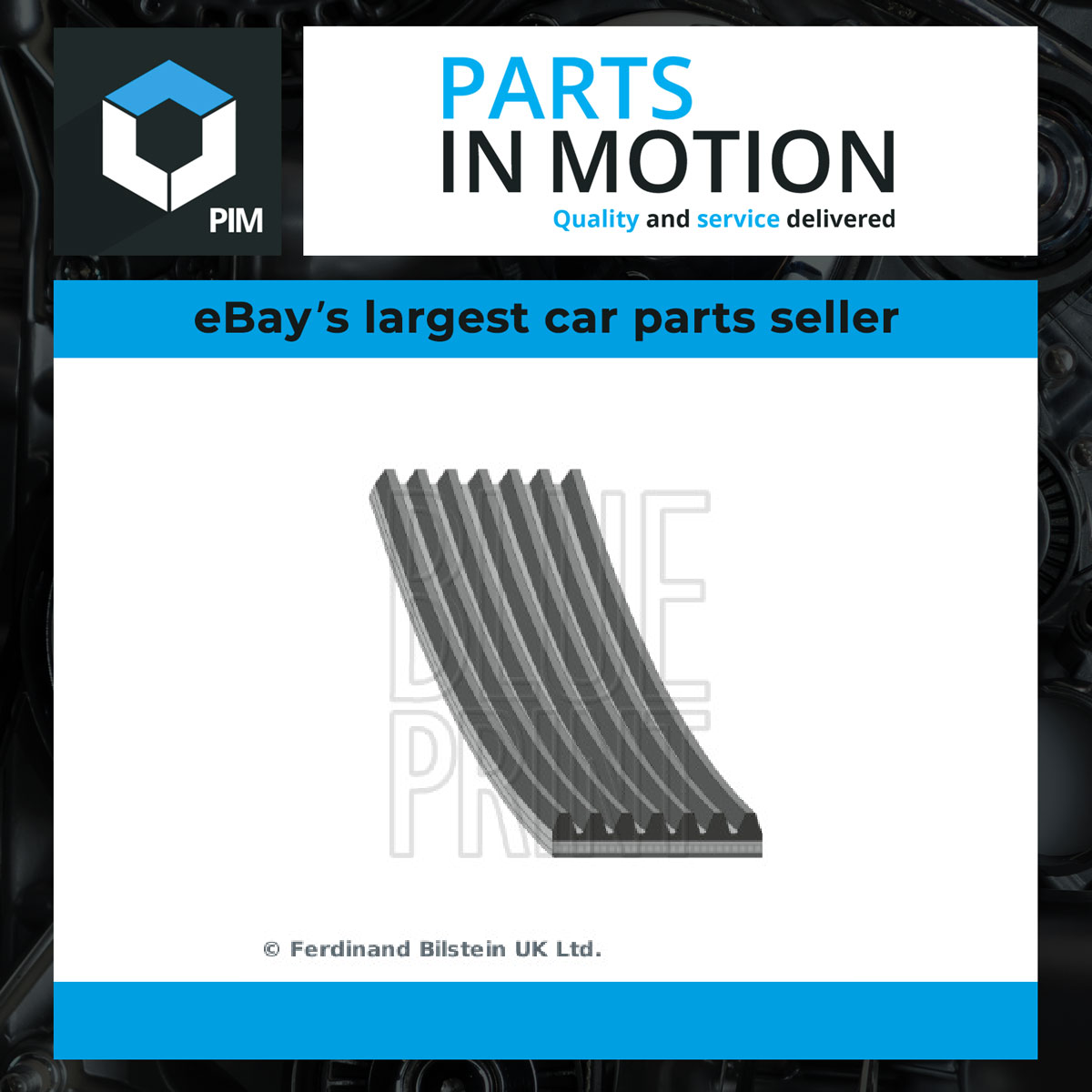 Blue Print 7 Rib Multi V Drive Belt AD07R2875 [PM102786]