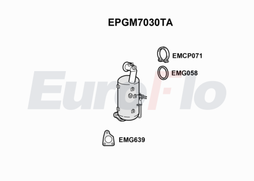 EuroFlo EPGM7030TA Diesel Particulate Filter DPF