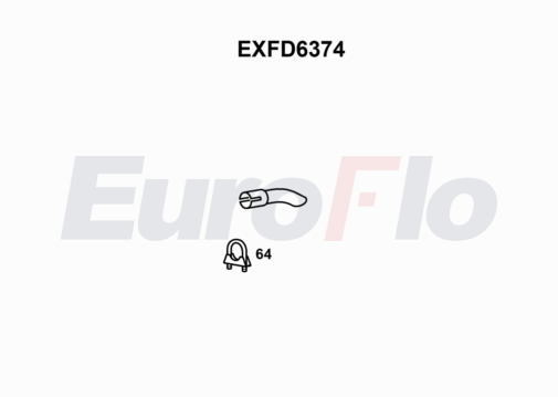 EuroFlo EXFD6374 Exhaust Tail Pipe