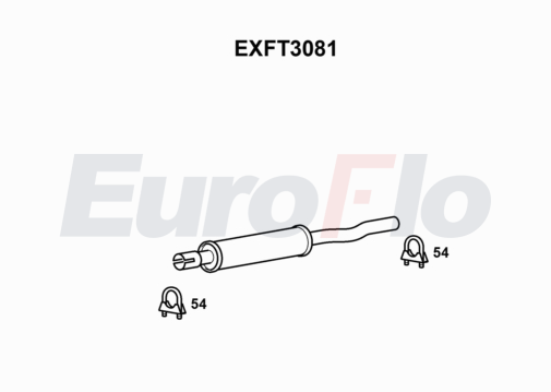EuroFlo EXFT3081 Silencer Insert, rear muffler