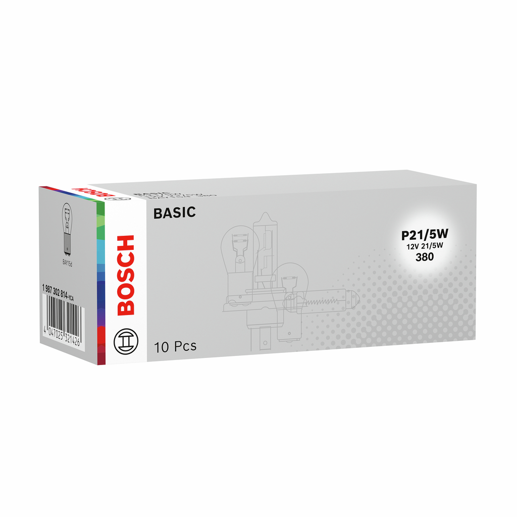 Bosch 1987302814 Eco P21/5w 12v Bay15d 380 Trade Pk