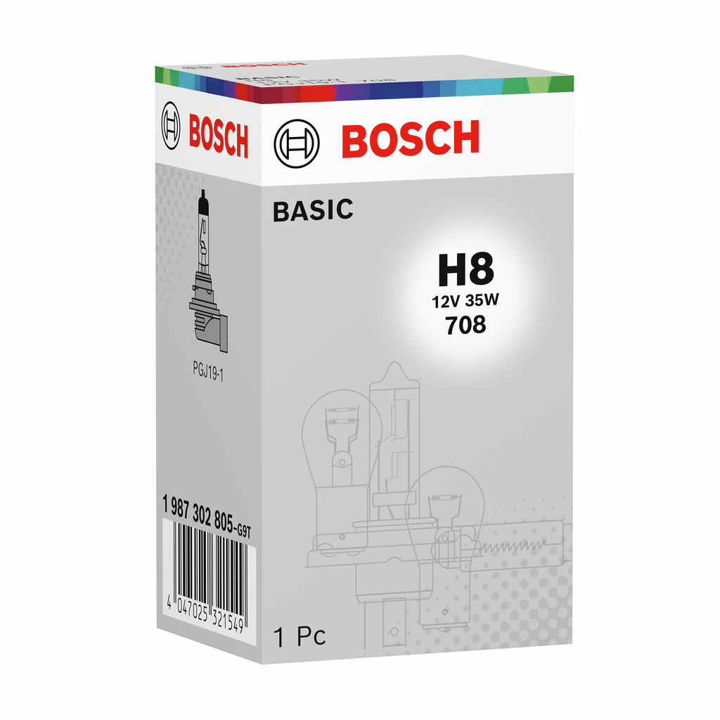 Bosch 1987302805 Eco H8 H8 12v 35w Pgj19-1-Eblbh8