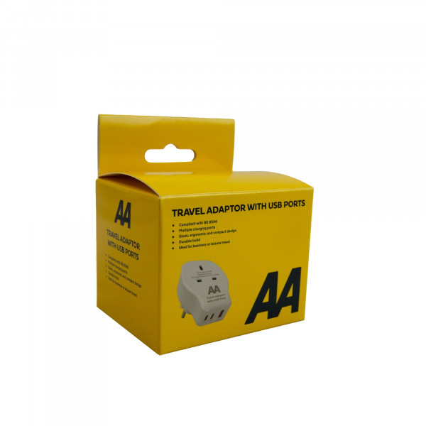 AA AA4743 TRAVEL ADAPTOR WITH USB PORTS