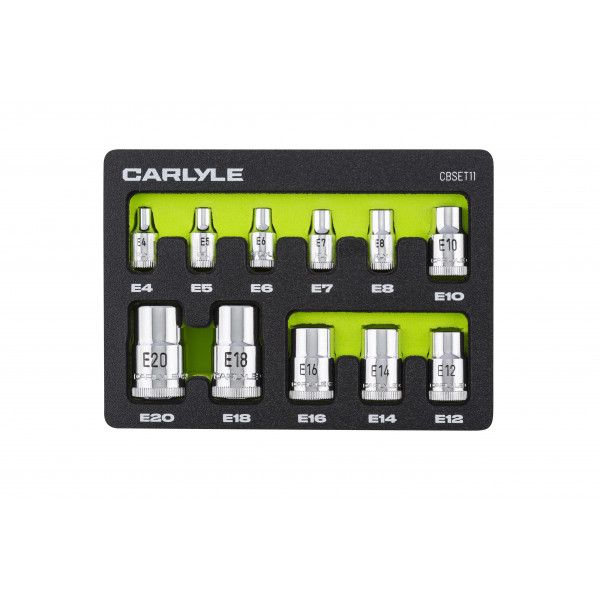 Carlyle CBSET11 11pc External Star Socket Set