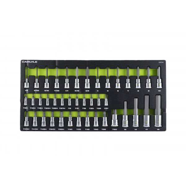 Carlyle CBSTH41 41 Pc Master Star Hex Bit Sckt Set