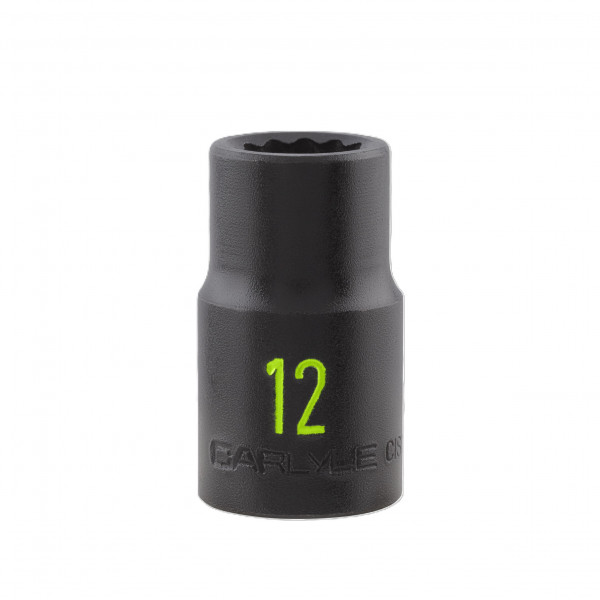 Carlyle CIS12112M 1/2dr 12mm 12 Point Impact Socket