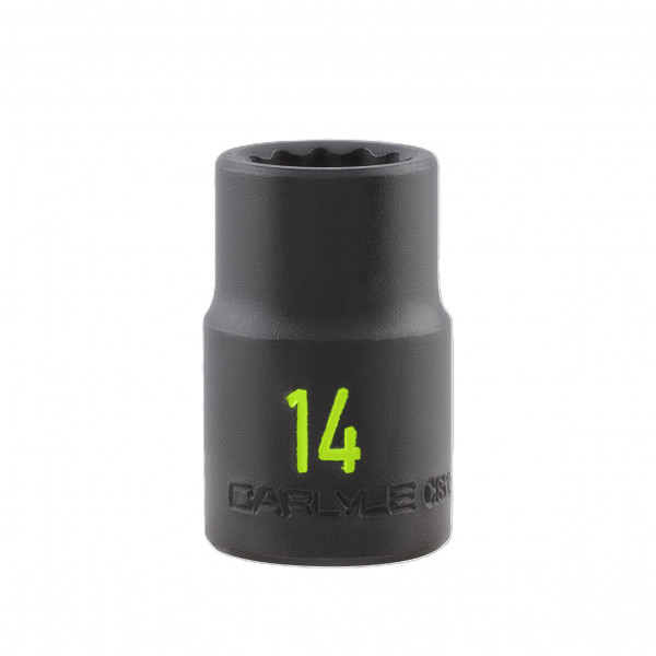 Carlyle CIS12114M 1/2dr 14mm 12 Point Impact Socket