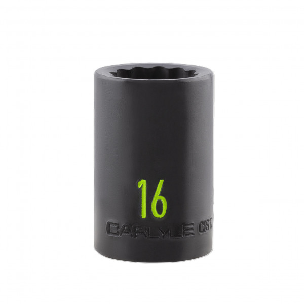 Carlyle CIS12116M 1/2dr 16mm 12 Point Impact Socket