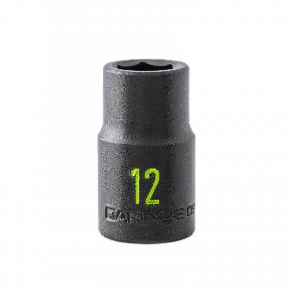 Carlyle CIS1212M 1/2dr 12mm 6pt Standard Imp Sckt