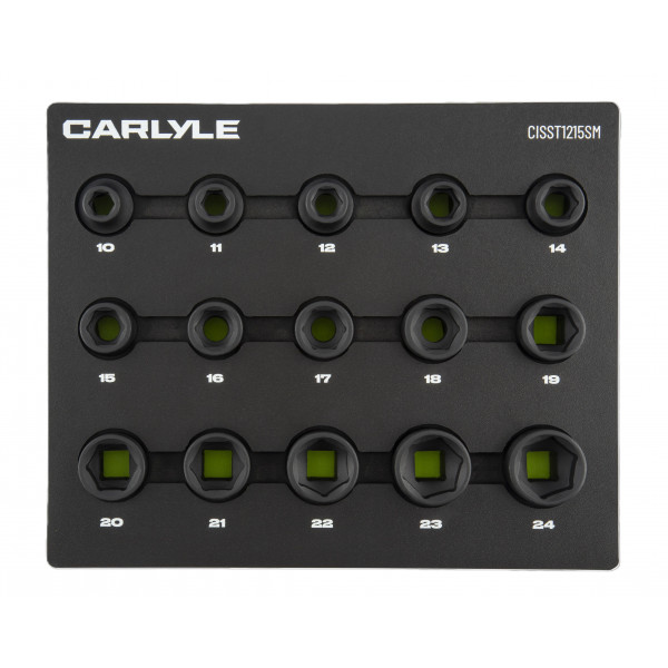 Carlyle CISST1215SM 15pc 1/2dr Shallow Imp Skt 10 T24mm