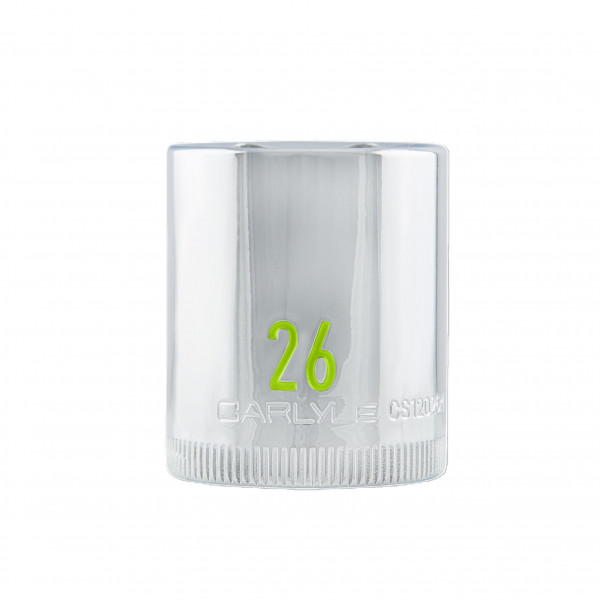 Carlyle CS12026M 1/2dr 26mm 6pt Chrome Socket