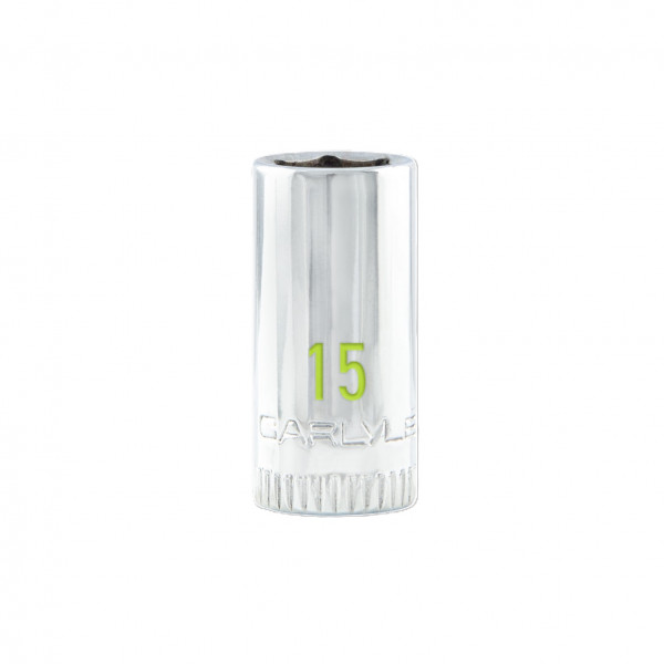 Carlyle CS14015M 1/4dr 6pt Chrome Socket 15mm