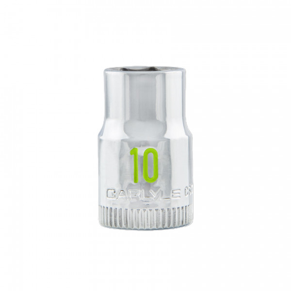 Carlyle CS38010M 3/8dr 10mm 6pt Chrome Socket