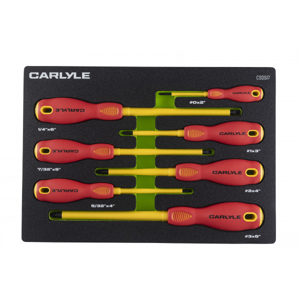 Carlyle CSDSI7 7 Pc Insulated Screwdriver Set