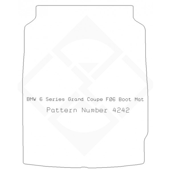 PMA PCBM5579R Rbr Boot Mat Bmw F06 (6 Series) Gra