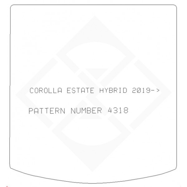 PMA PCBM5596R Rbr Boot Mat Toy Corolla Est Hybrid