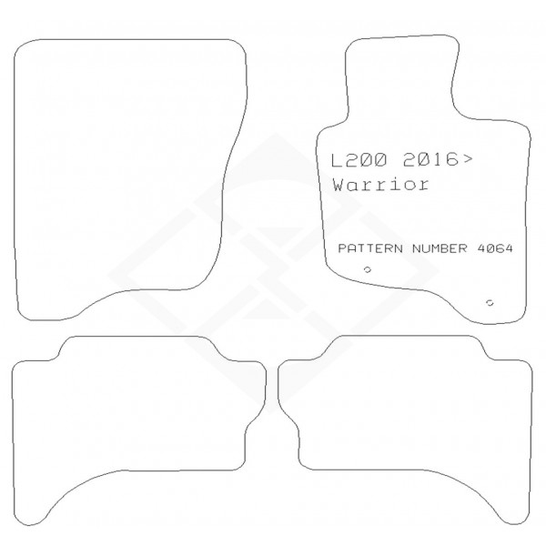 PMA PCFM2939S Std Mat Mits L0 Dbl Cab Warrior