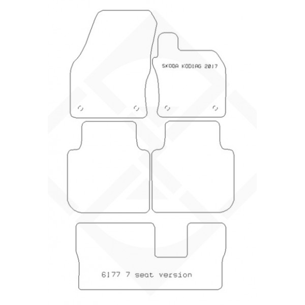 PMA PCFM3418R Rbr Mat Skoda Kodiaq 7 St Vesio