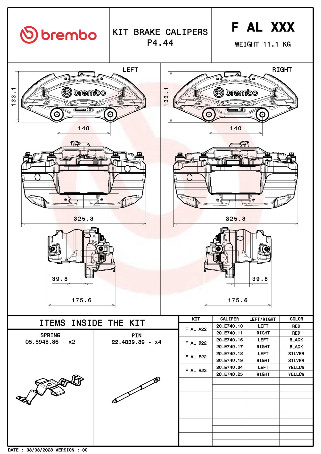 Brembo FALH22