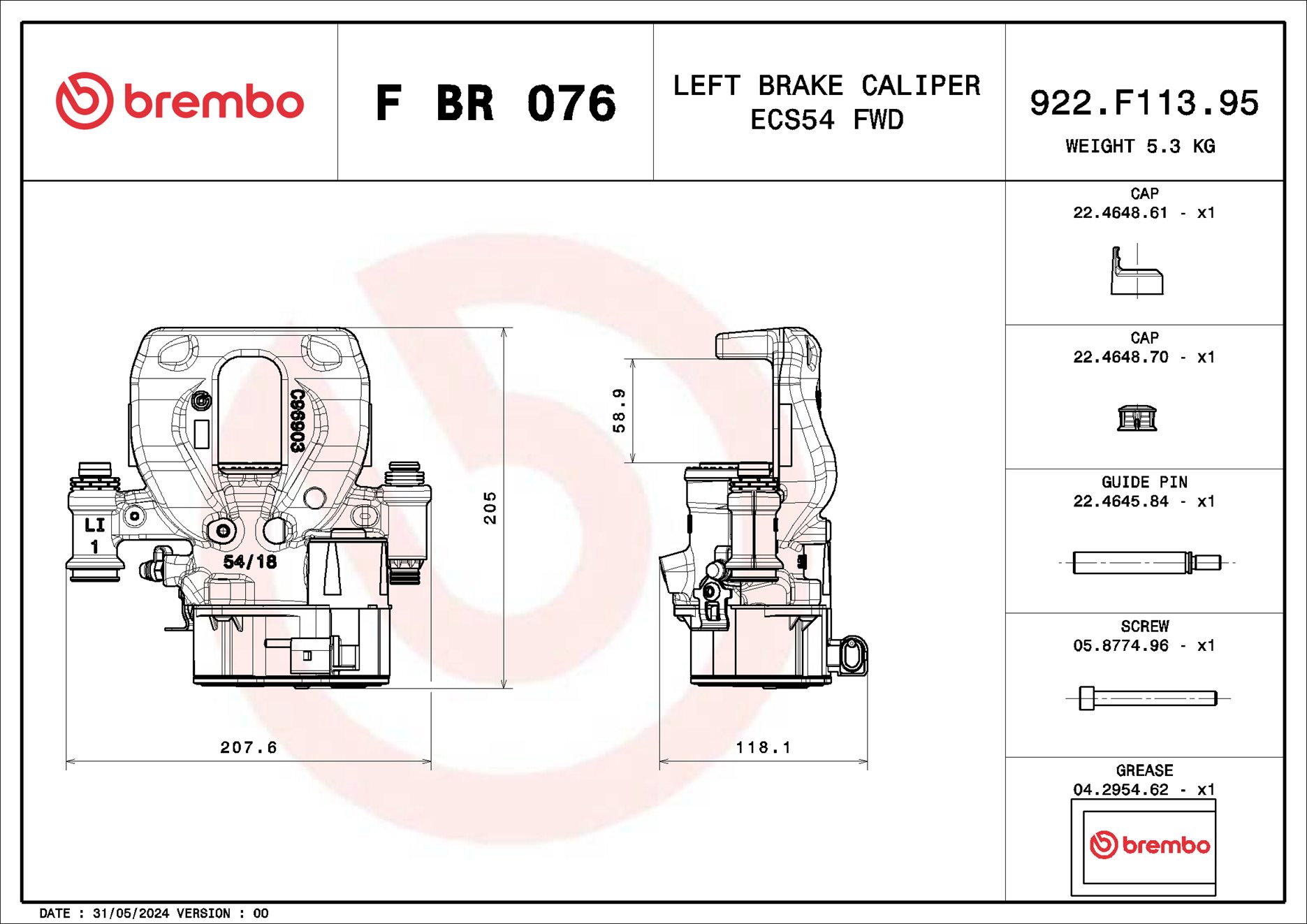 Brembo FBR076
