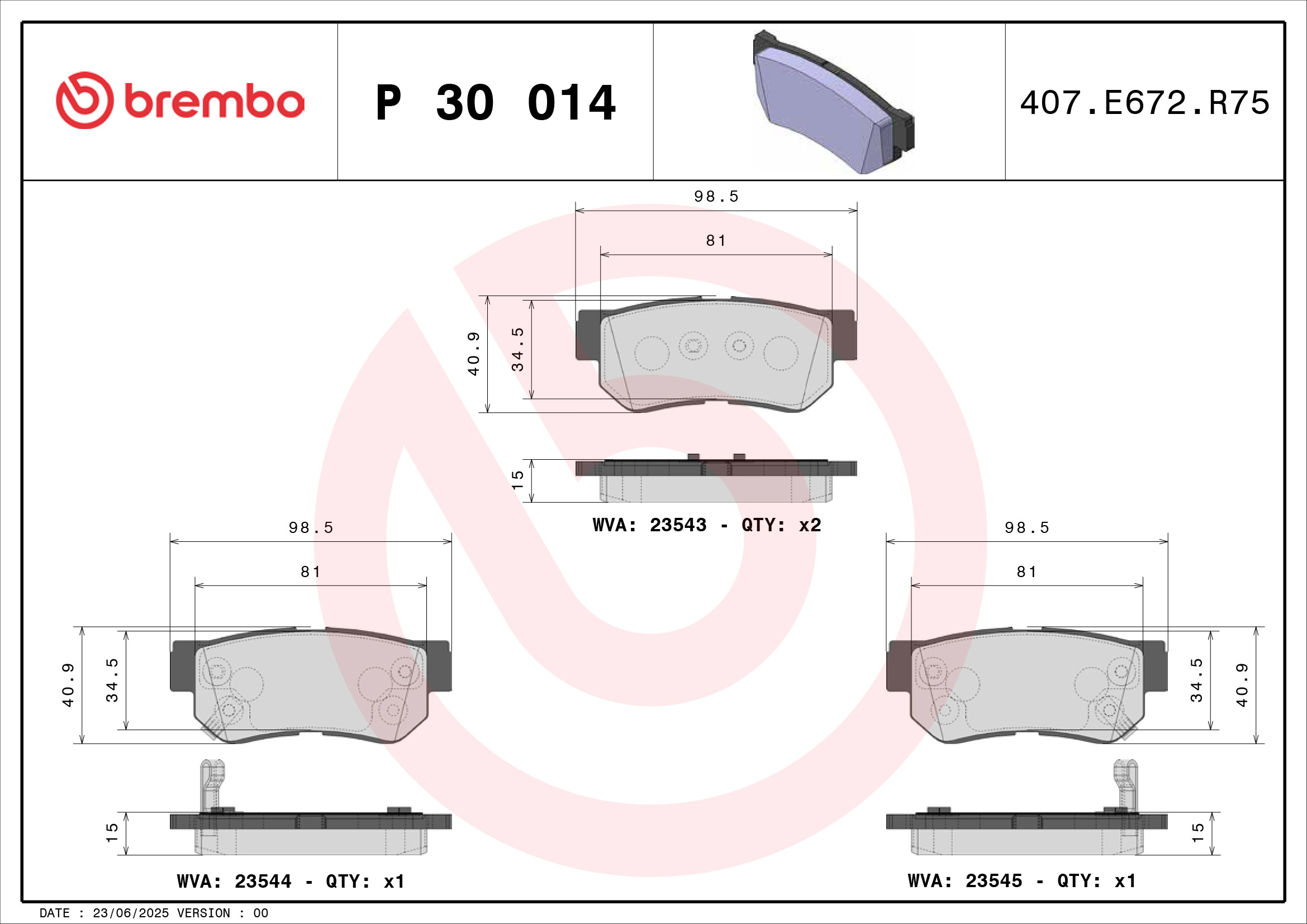 Brembo P30014