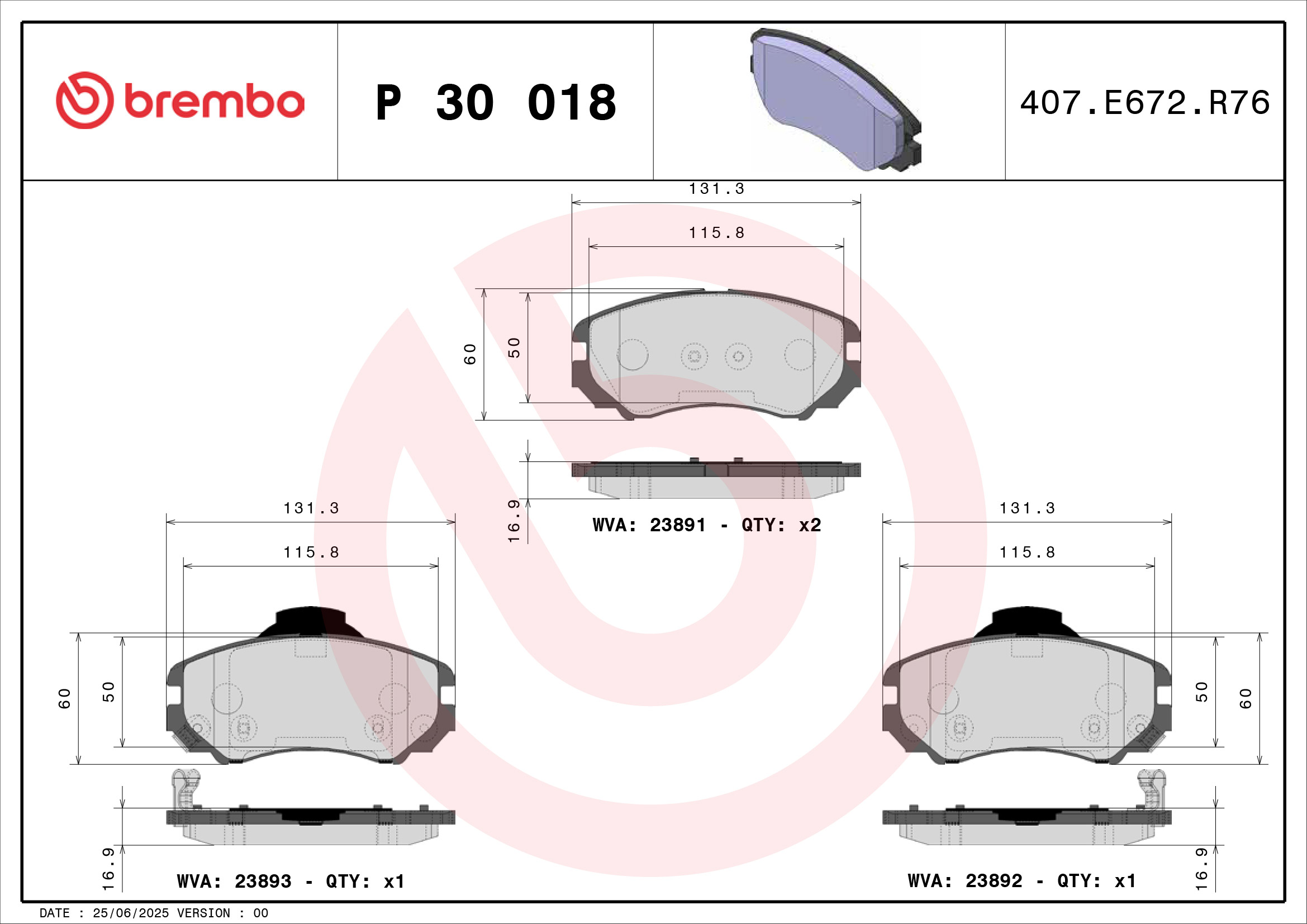 Brembo P30018