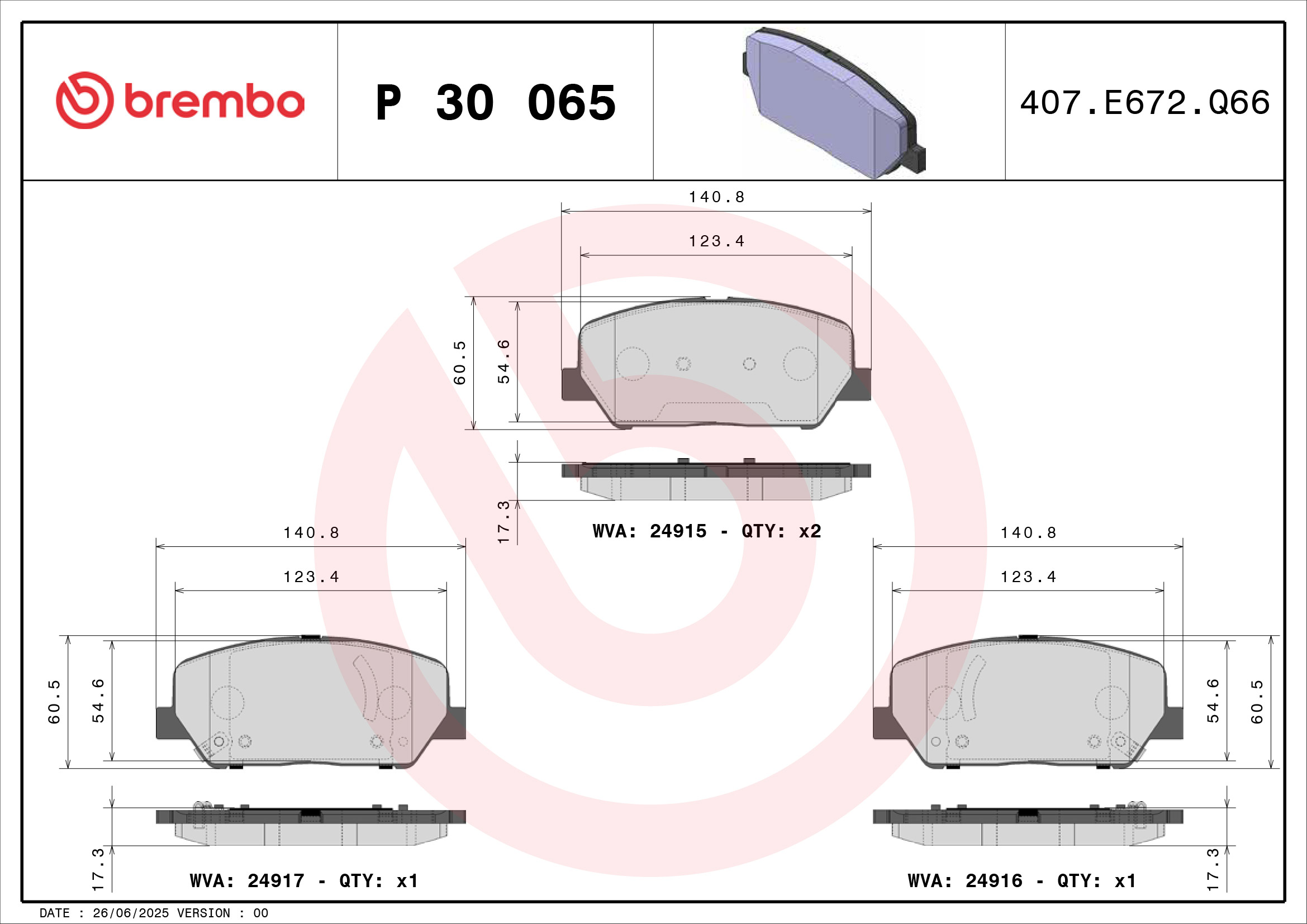 Brembo P30065