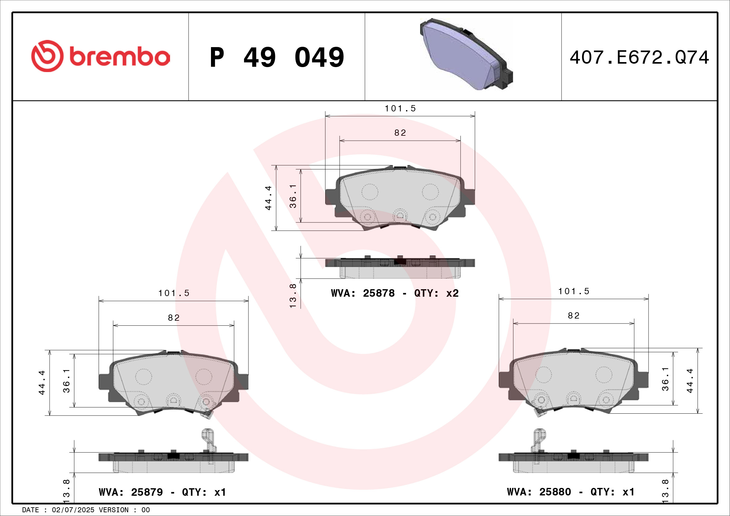 Brembo P49049