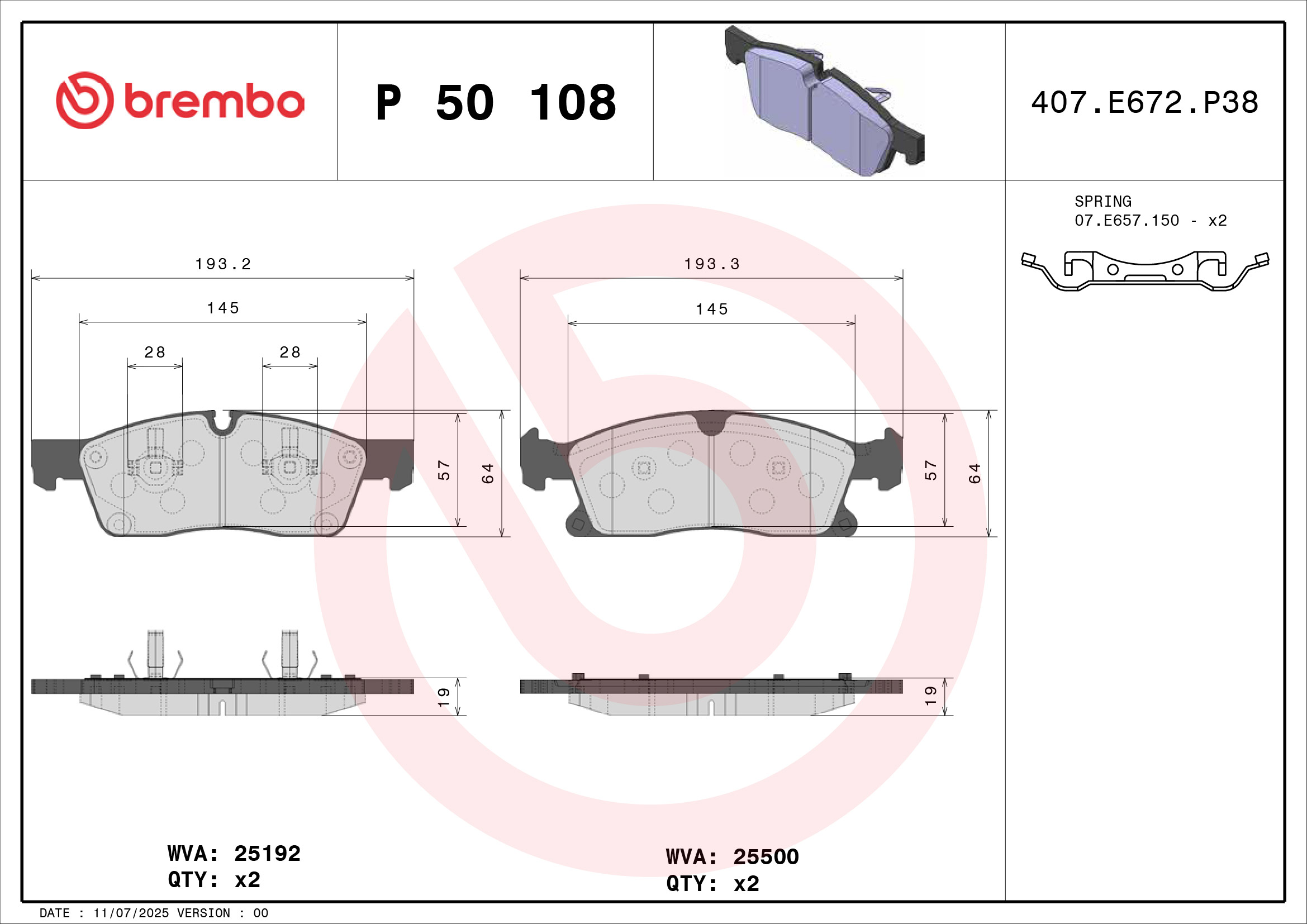 Brembo P50108