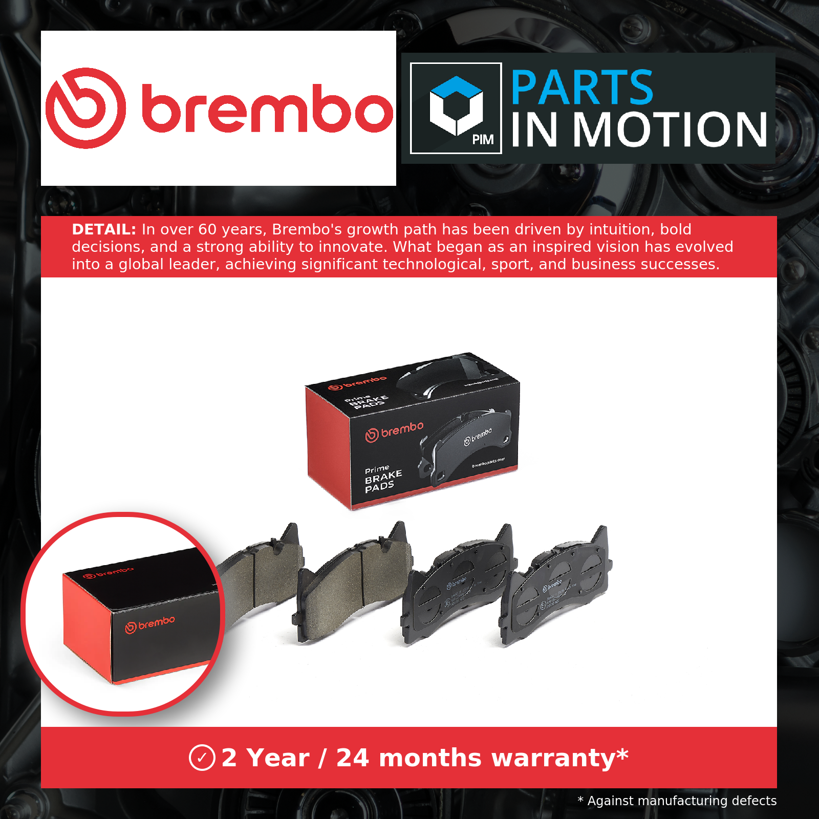 Brembo Brake Pads Set Front P50154 [PM2262035]