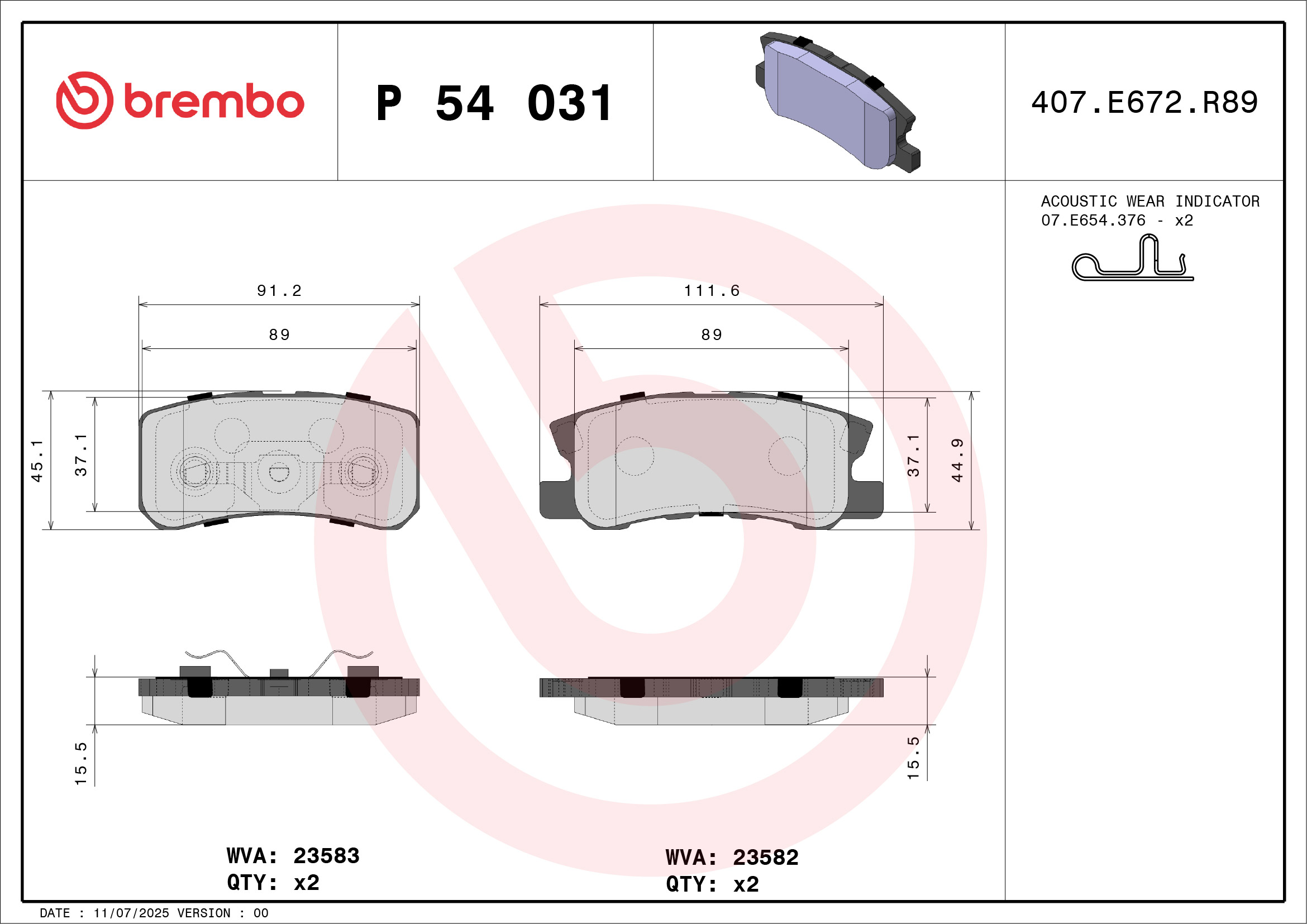 Brembo P54031