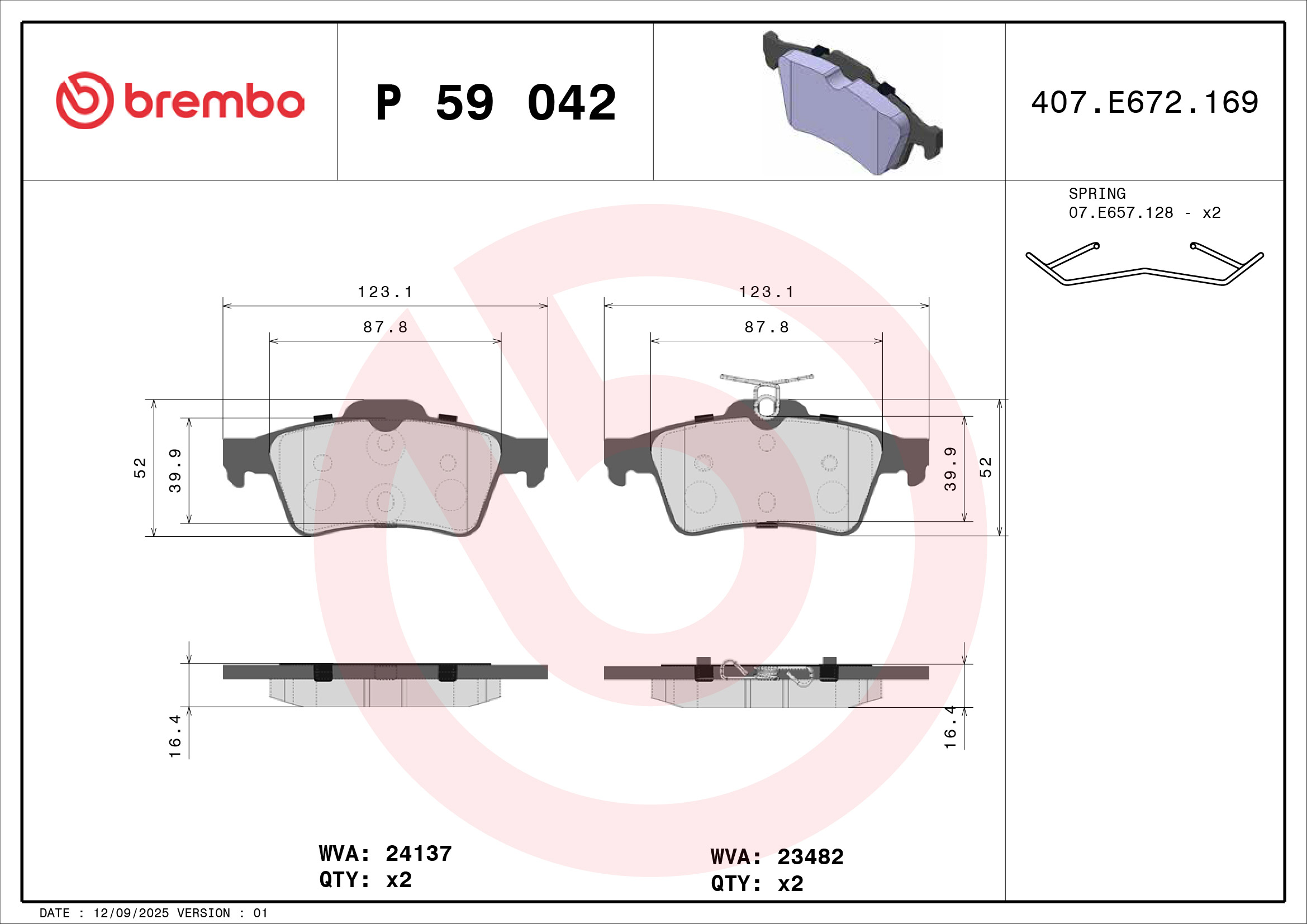 Brembo P59042
