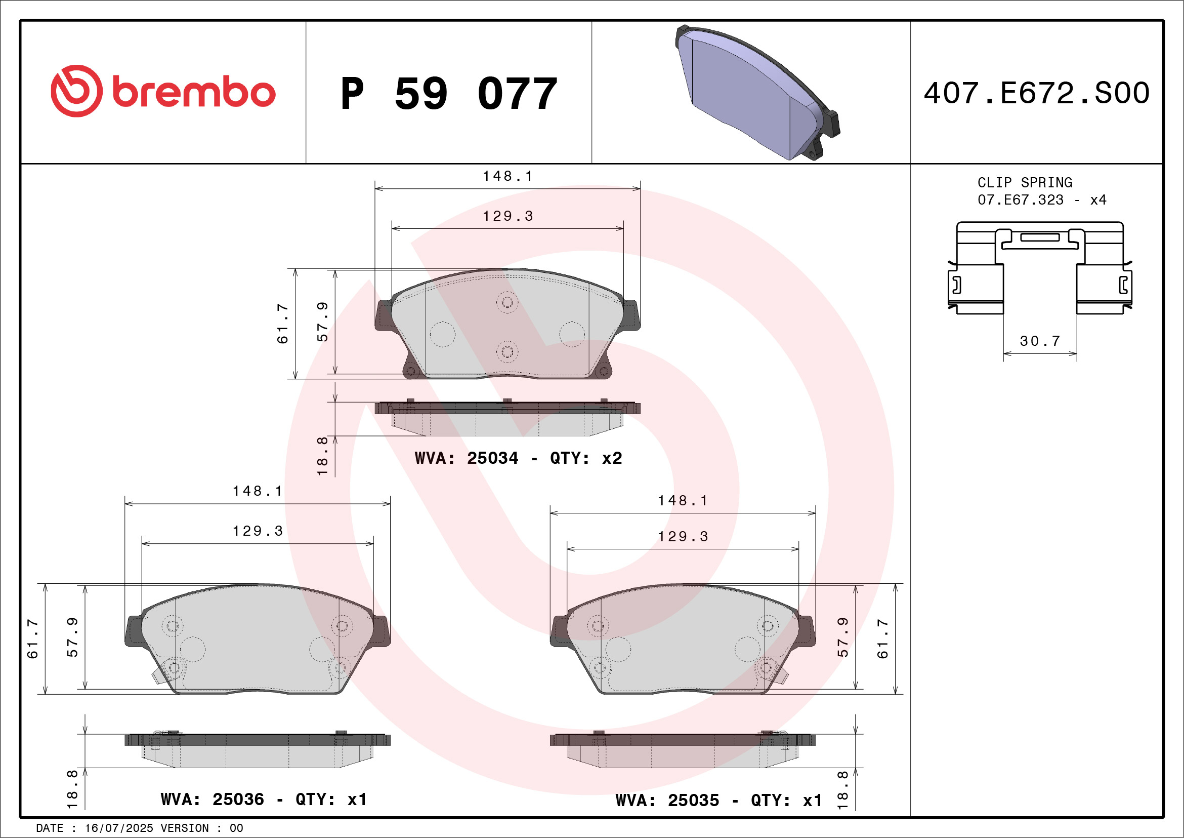 Brembo P59077