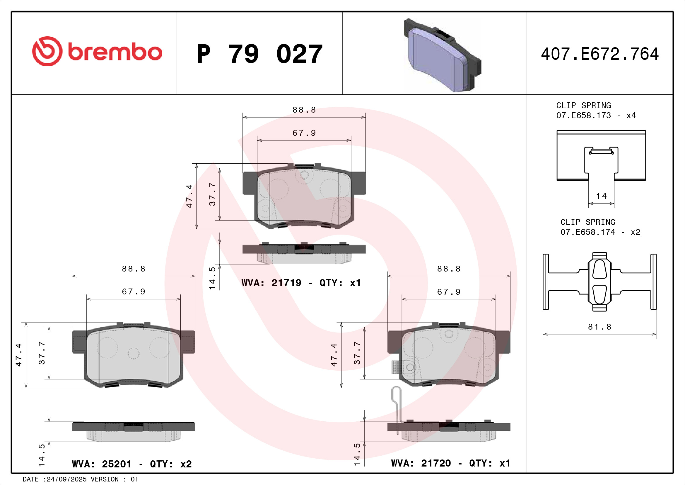 Brembo P79027