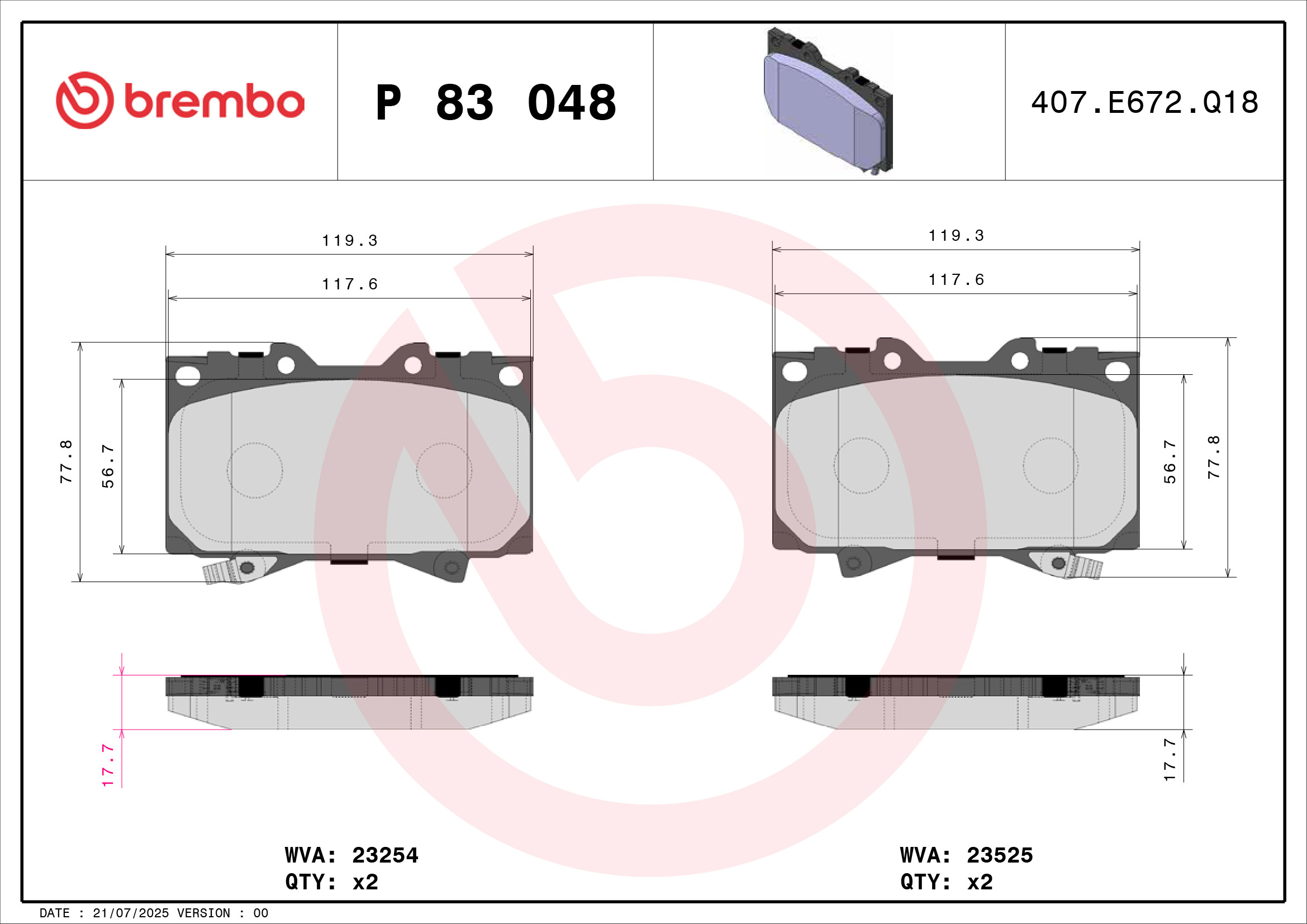 Brembo P83048