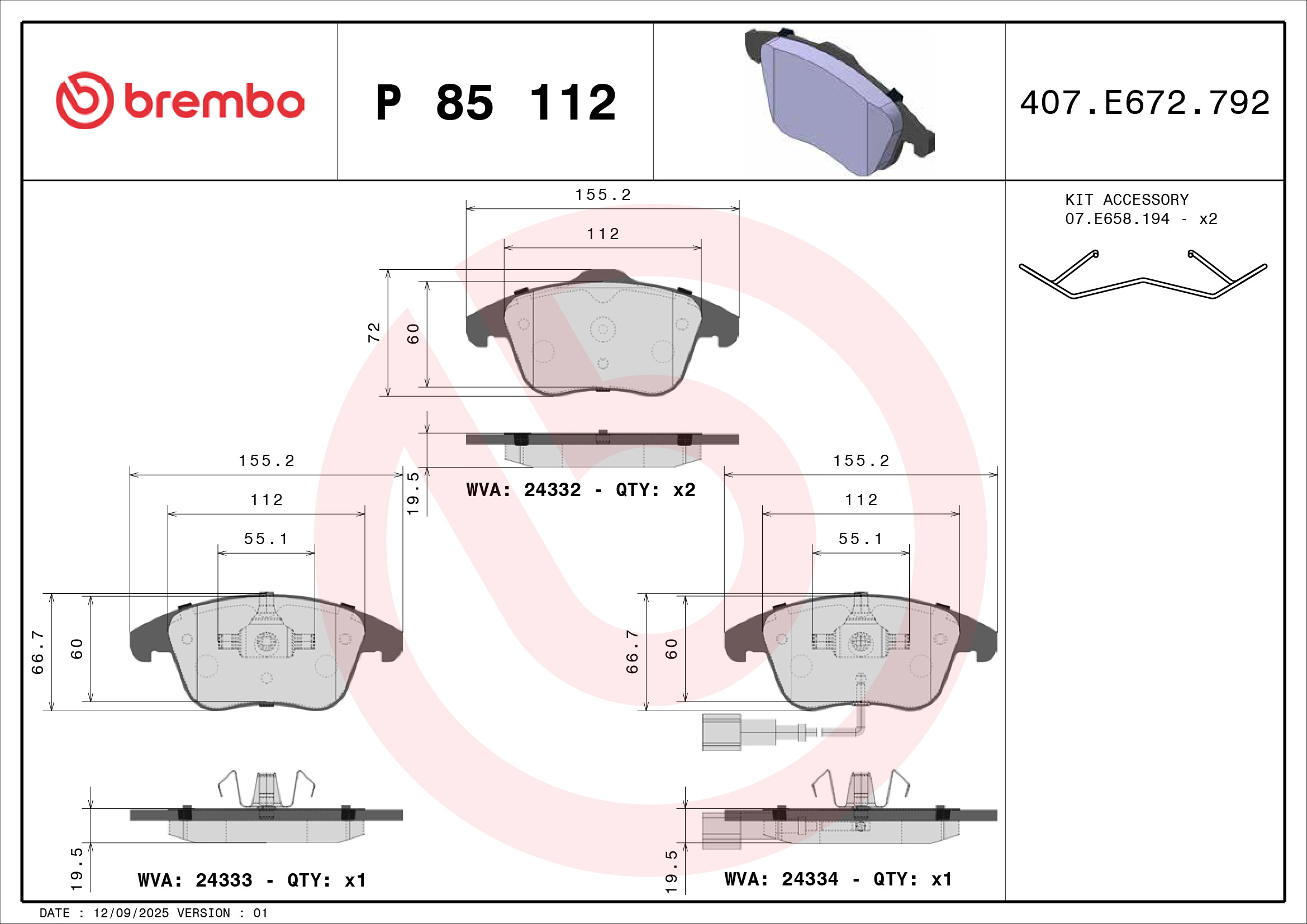 Brembo P85112
