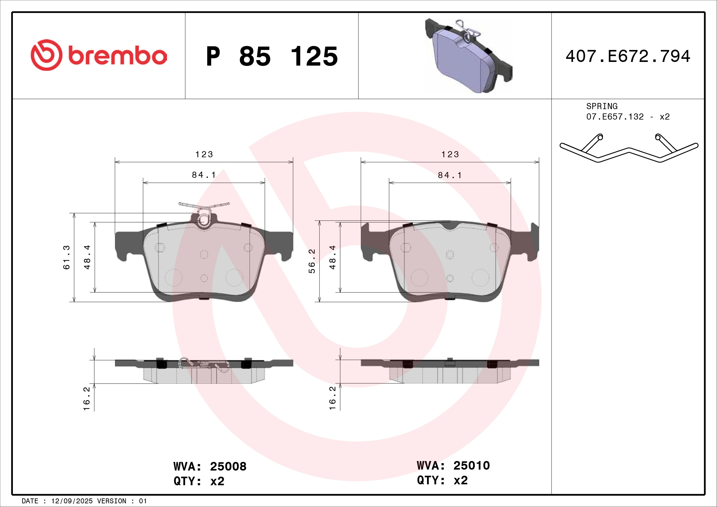 Brembo P85125