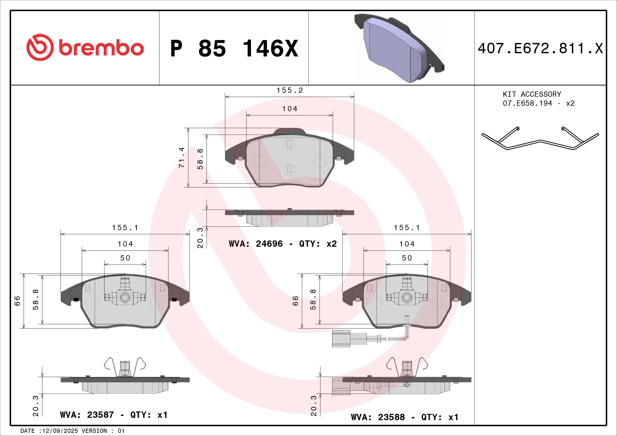 Brembo P85146X