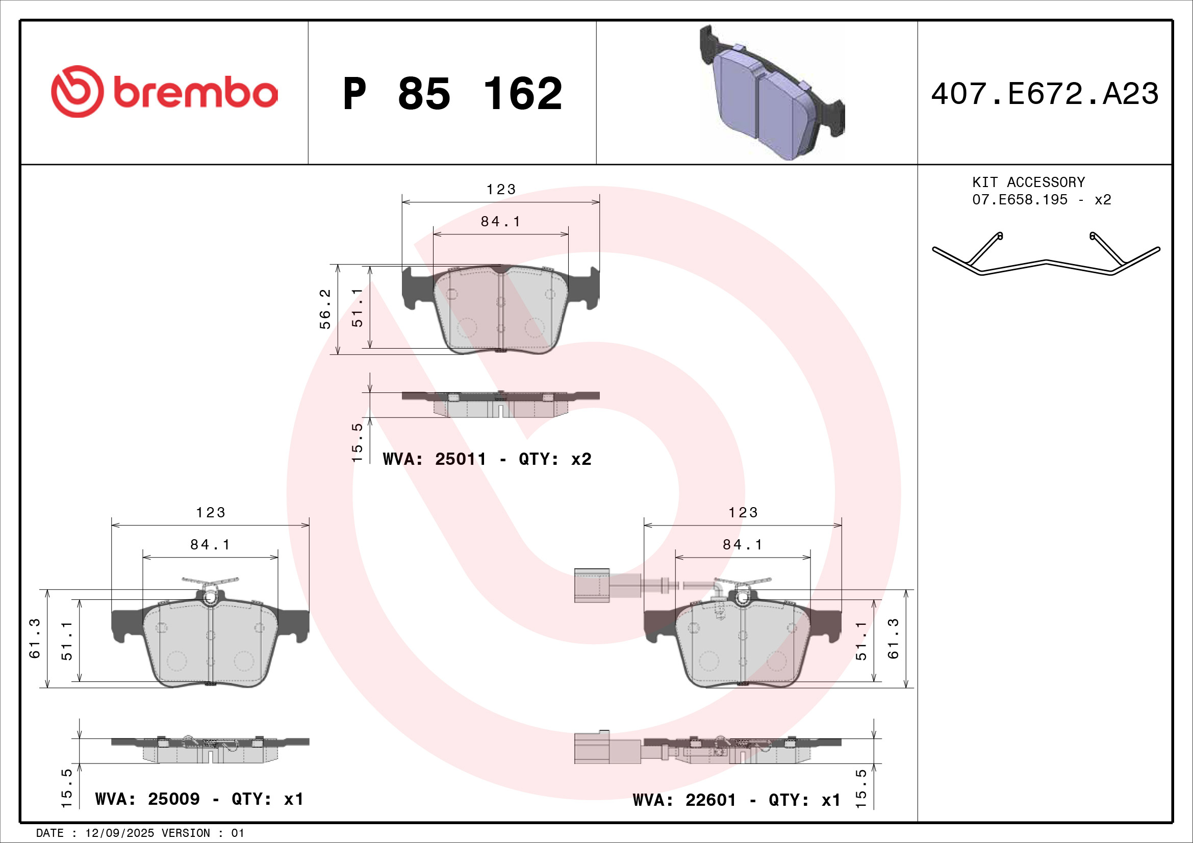 Brembo P85162
