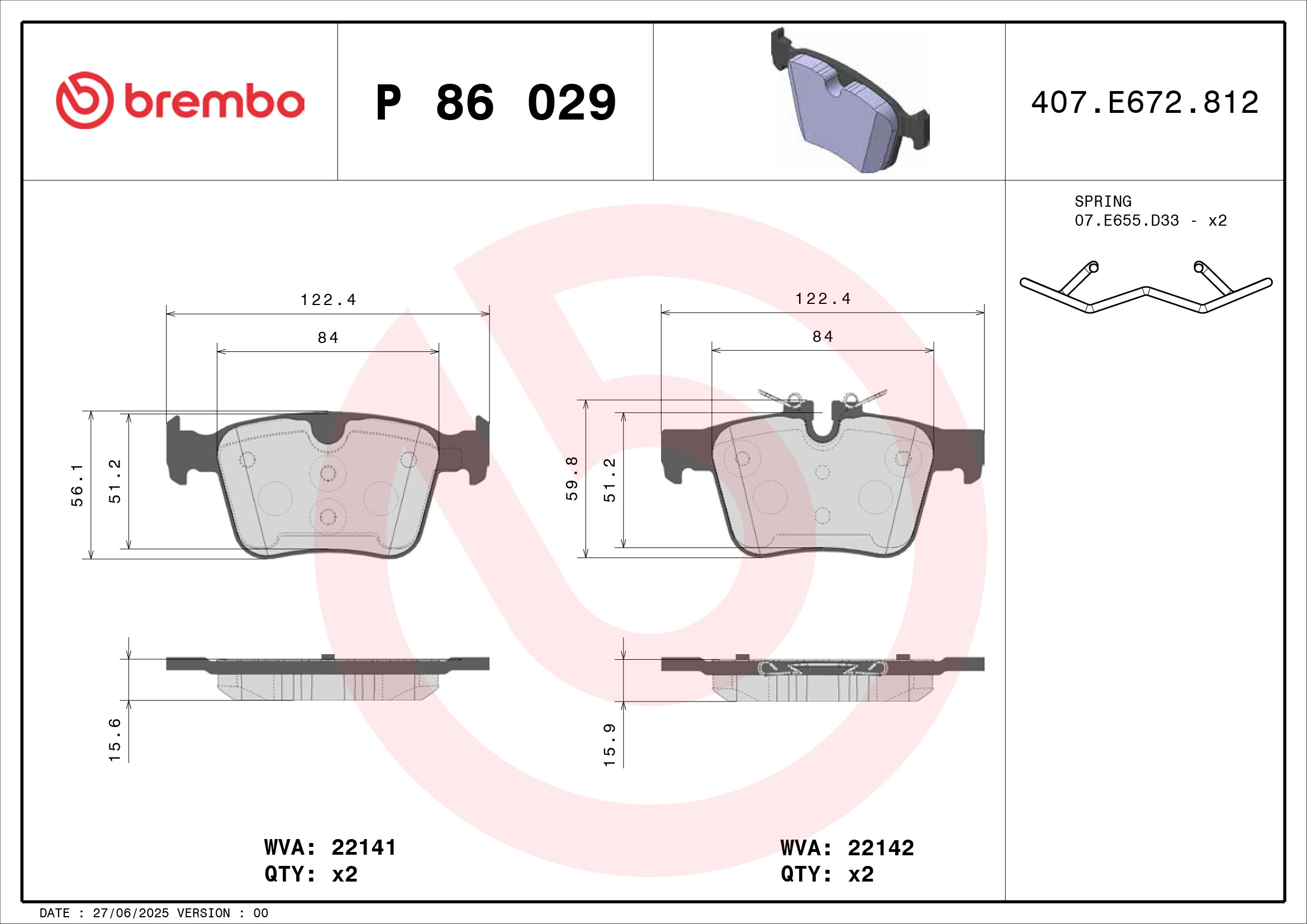 Brembo P86029