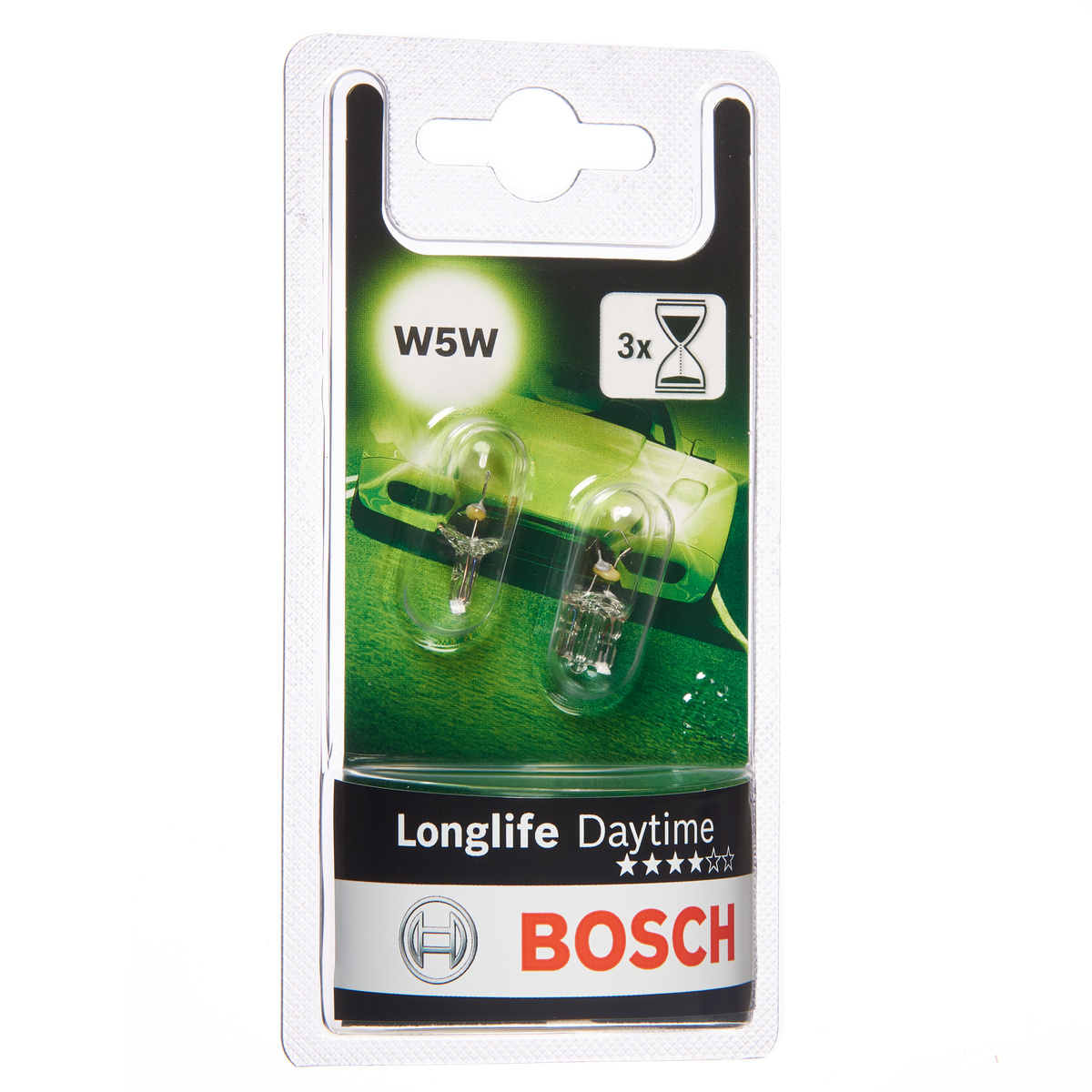 Bosch 1987301052 L/Life W5w 12v 5w W2.1x9.5d (X2)