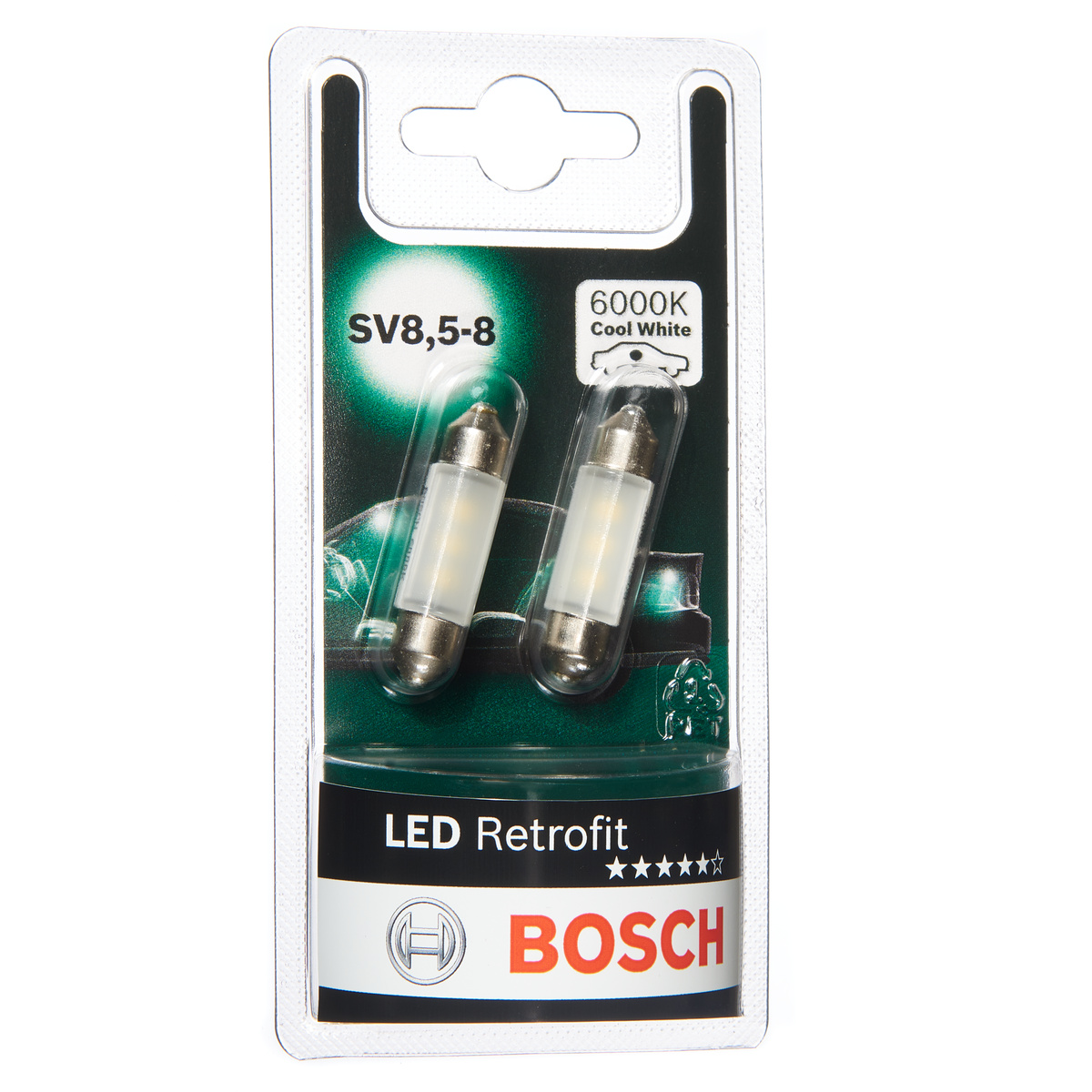 Bosch 1987301501 Led Retrofit 12v 1w C5w 239 Cool Wh