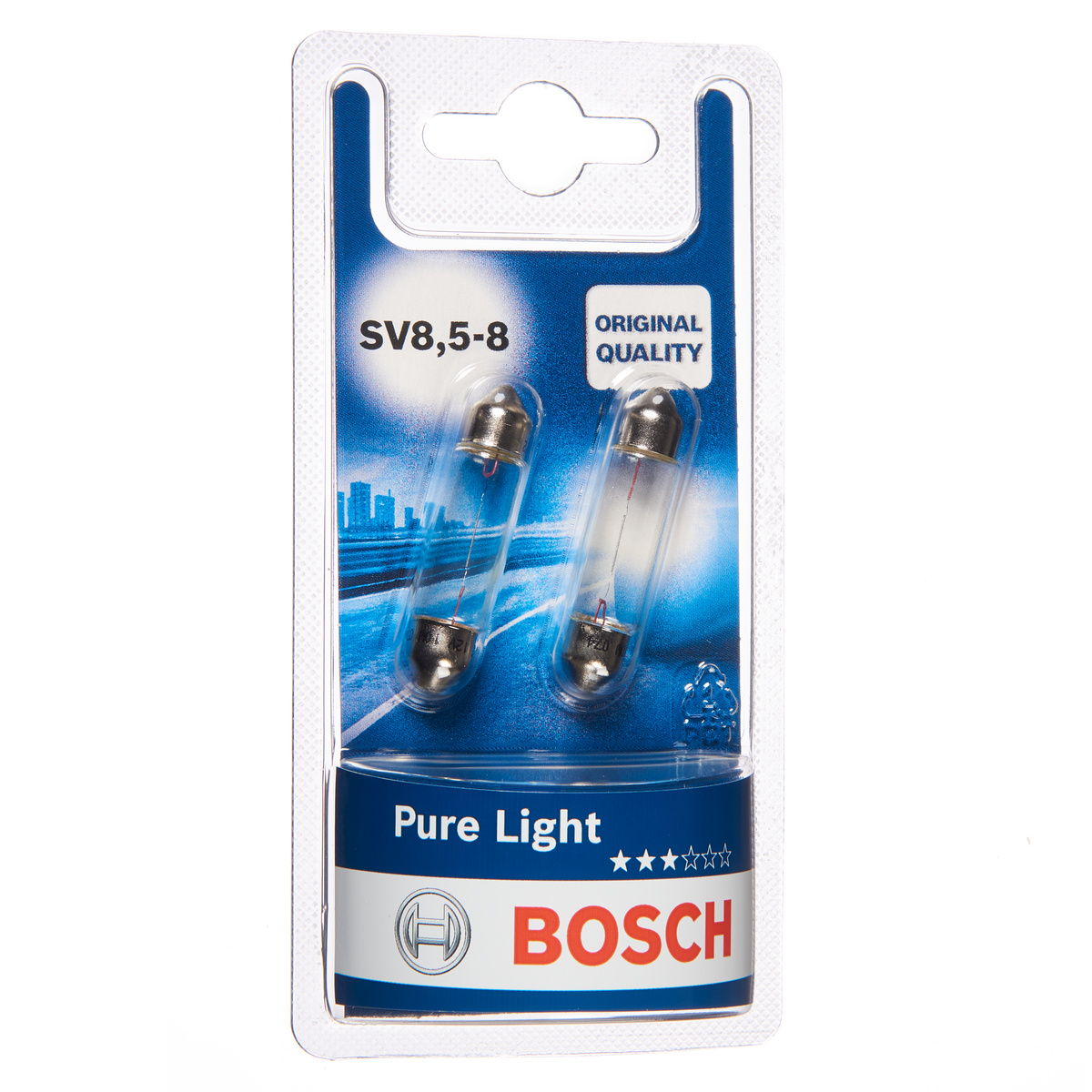 Bosch 1987301014 Pure/Lt 265 12v 10w Sv8.5-8 (X2)
