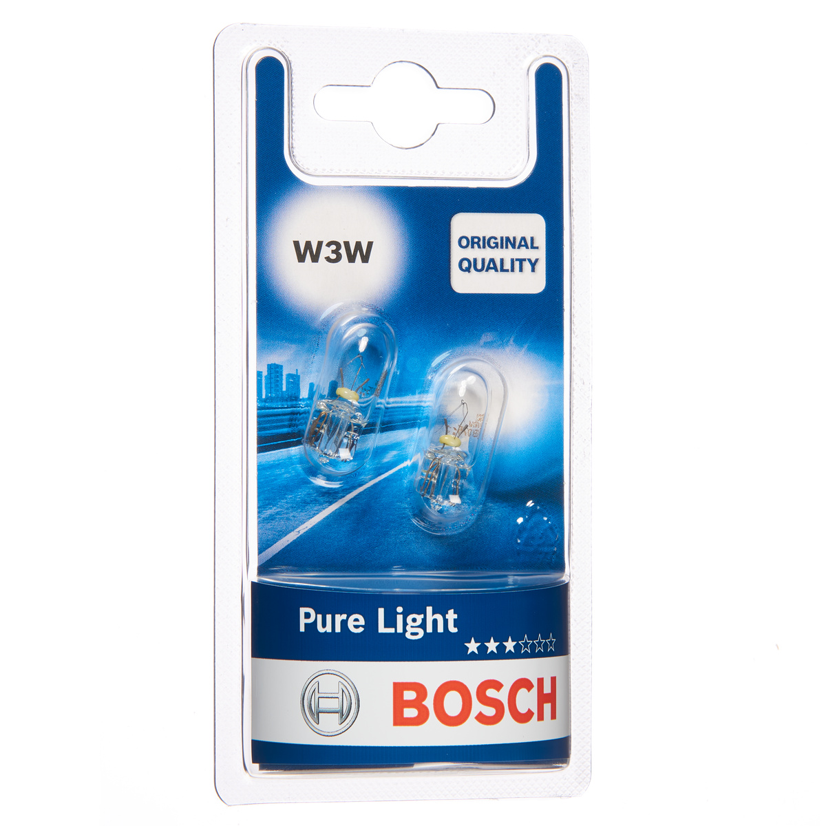 Bosch 1987301028 Pure/Lt W3w 12v 3w W2.1x9.5d (X2)