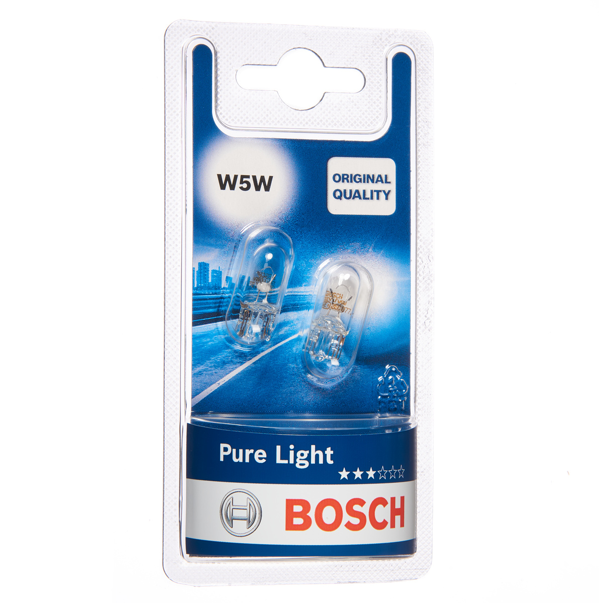 Bosch 1987301026 Pure/Lt W5w 12v 5w W2.1x9.5d (X2)